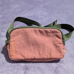 Lululemon Athletica Pink and Black Crossbody Bag